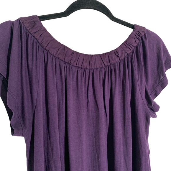 THEORY modal silk purple dress with bow tie fully lined size Medium - Picture 5 of 8